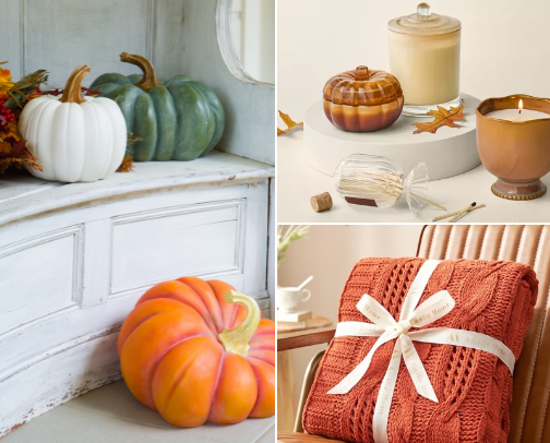 Pumpkins, plaids and porch goals. cover photo collage