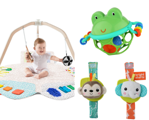 Toy Guide: Smart Picks For Baby's First Year cover photo collage