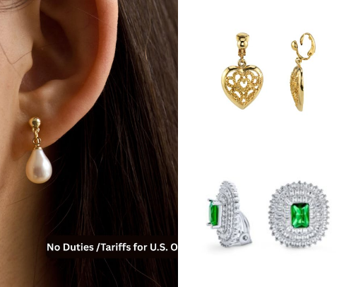 Cute Clip On Earrings cover photo collage