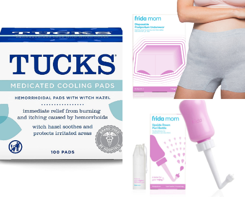 Postpartum survival kit 💕 the things that actually made a difference⬇️ cover photo collage