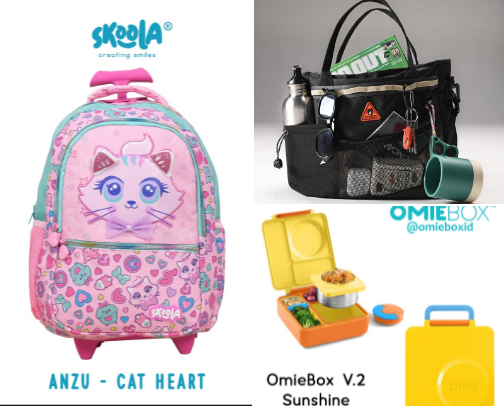 School's Bags cover photo collage