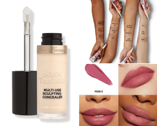 Beauty and skincare cover photo collage