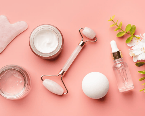 Skincare cover photo collage