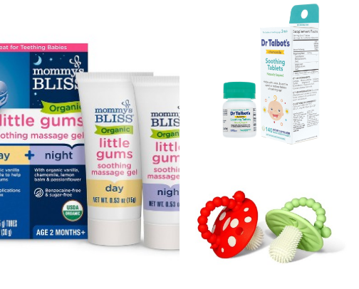 Teething must haves cover photo collage