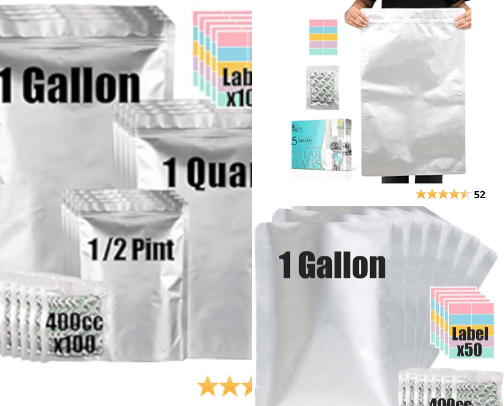 mylar bags cover photo collage
