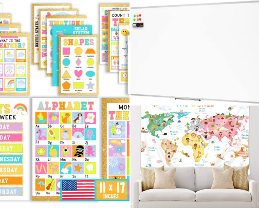 Homeschool Classroom Decor/Furniture (Budget friendly options 😊) cover photo collage