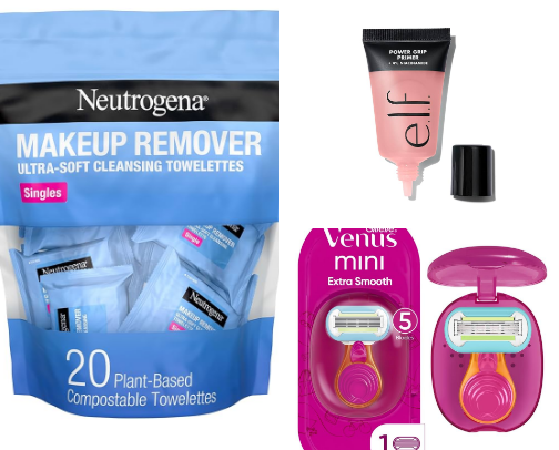 Travel sized must haves cover photo collage