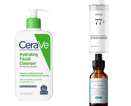 My Morning Skincare Routine cover photo collage