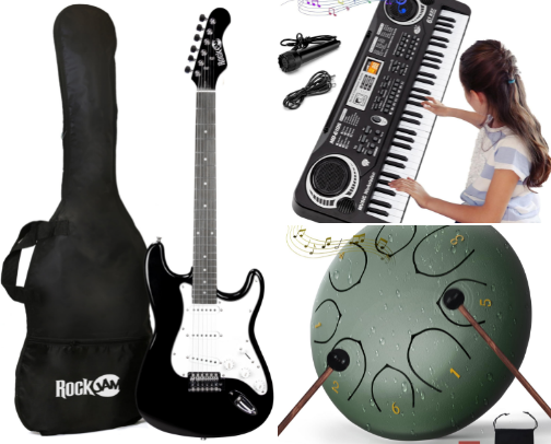Quality Musical Instruments for all Skill Levels cover photo collage