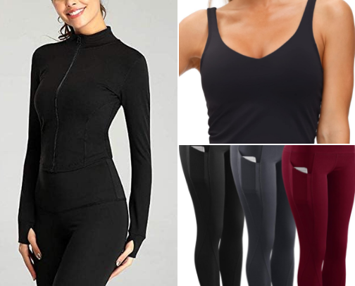 Amazon Gym Essentials: Comfortable & Unrestrictive cover photo collage