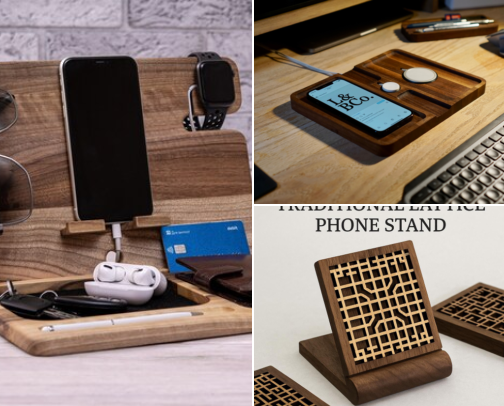 Handmade Charging Stations That Stopped My Bedside Table From Looking Like a Mess cover photo collage
