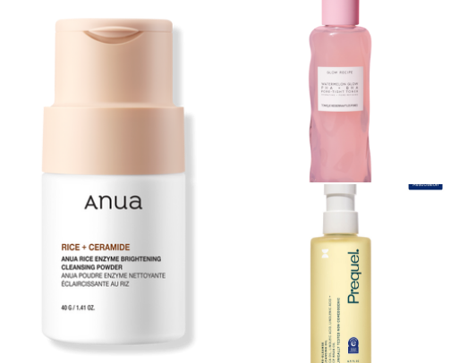 Achieving the  ✨ Glass Skin Look ✨ Holy Grail skincare products cover photo collage