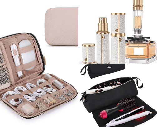 TRAVEL MUST HAVES✈️🪩🧳 cover photo collage