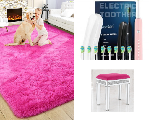 The Girly Girls Guide to Everything Pink cover photo collage