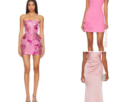 Prom dresses - color pink 🌸🌸 cover photo collage