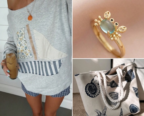 Beachy, Coastal finds for this Summer!☀️🌊⛱️⛵️ cover photo collage