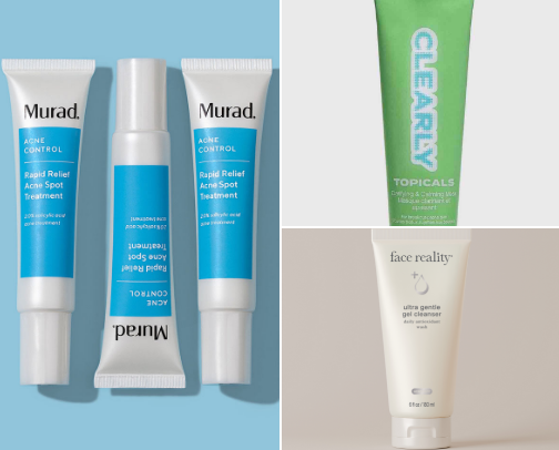 Skincare favorites - from someone who has dealt with acne since they were 13 ☺️🫧 cover photo collage