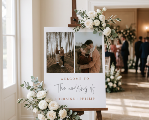 Your photo welcome signs cover photo collage
