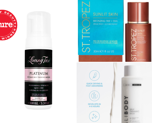 Self-Tanning cover photo collage