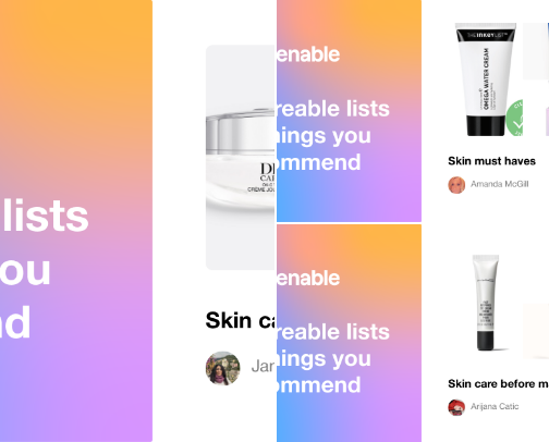 Skin care cover photo collage