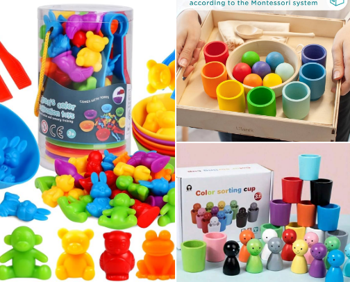 Color Sorting Toys cover photo collage
