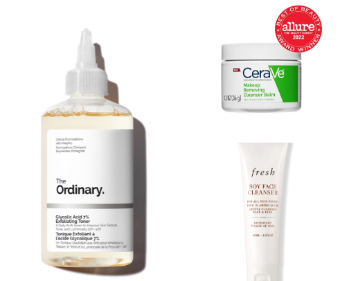 Skincare Favs🖤 cover photo collage