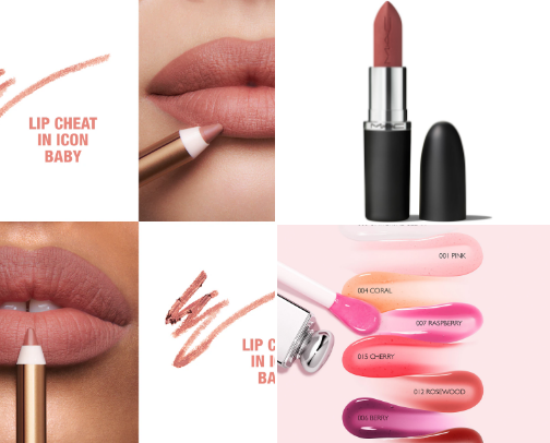 “Luscious Lips: The Ultimate Guide to best Lip Products💄” cover photo collage
