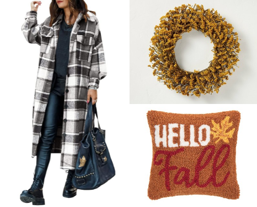 2025 Fall favorites: clothing, accessories and home decor. cover photo collage