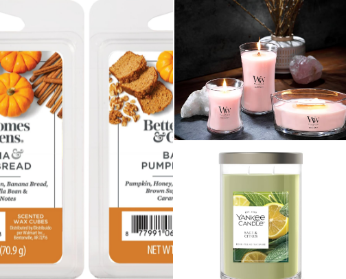 Candle and Wax Melt addict favs cover photo collage