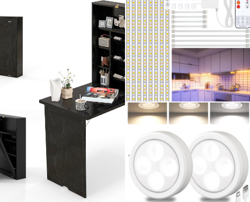 Closet Office Setup Ideas cover photo collage
