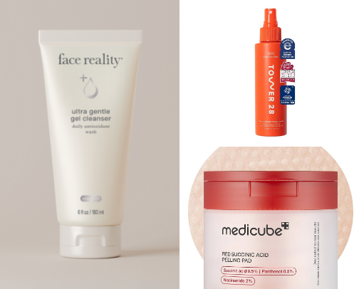 Acne Safe Skincare Routine cover photo collage
