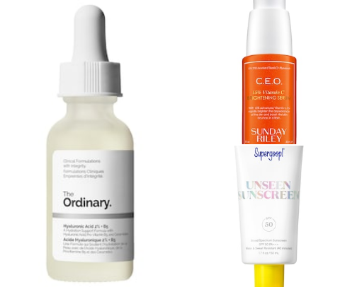 My current skincare routine (as a woman over 40) cover photo collage
