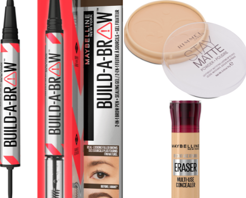 drugstore makeup ✨ cover photo collage