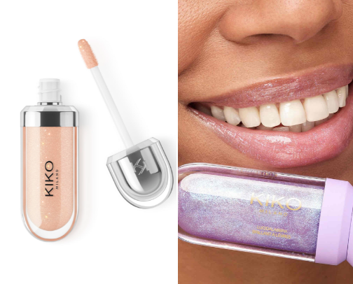 Kiko lip glosses cover photo collage
