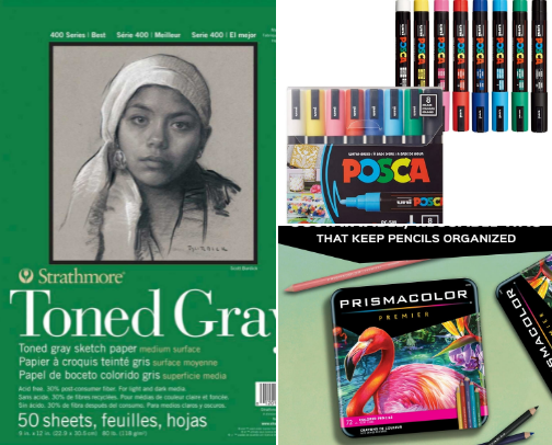 10/10 art supplies cover photo collage