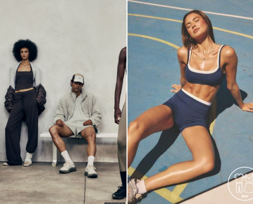 Athletic wear cover photo collage