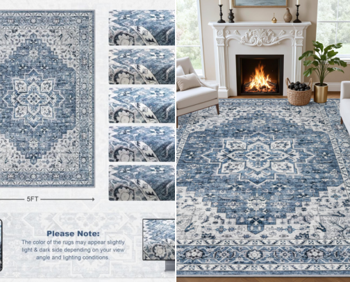 Area Rug cover photo collage
