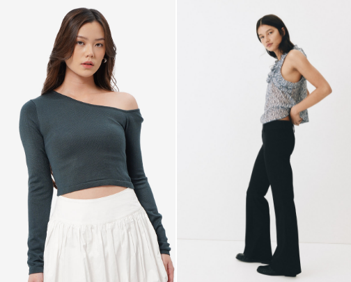 Knit Crop Tops – Soft, stretchy, and fitted; great for layering or casual looks. COLORBOX cover photo collage