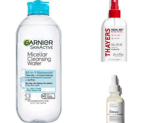 Skin care cover photo collage