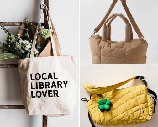 THE BEST TOTE BAGS! cover photo collage