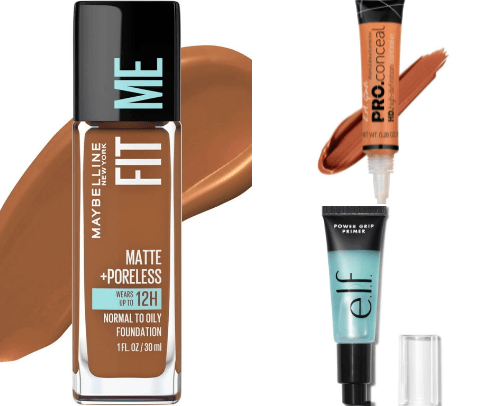 beginner makeup products cover photo collage