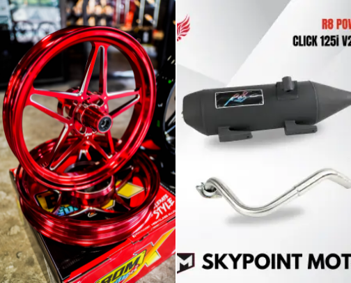 Motor parts cover photo collage