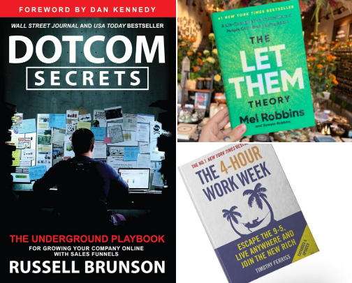 Books for Content Creators 2026 |Money, Focus & Peace of Mind cover photo collage