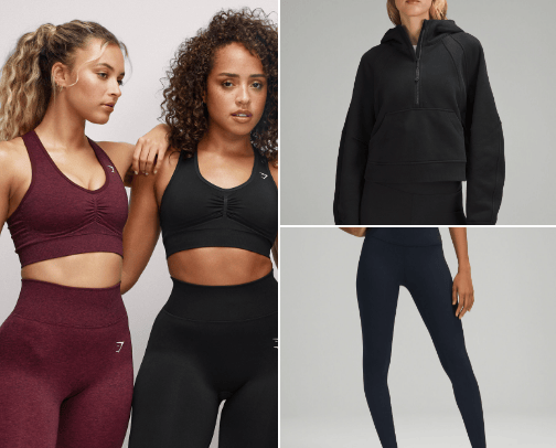 comfortable and cute workout clothes cover photo collage