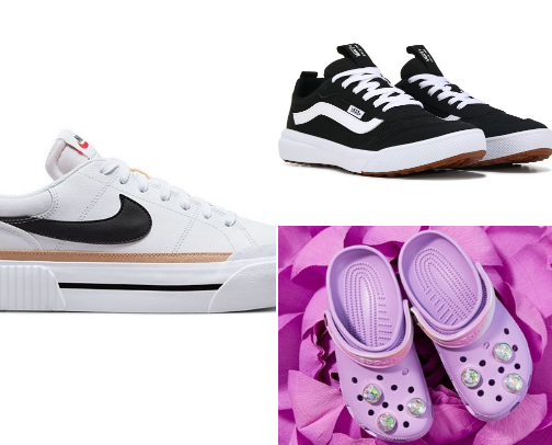 Famous footwear cover photo collage