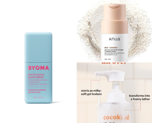 Skincare Must Haves for Glass/Dewy Skin (sensitive skin friendly) cover photo collage