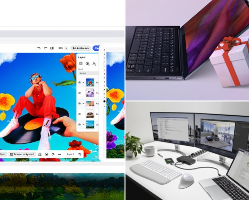 TECH NEEDS 👩🏻‍💻 cover photo collage