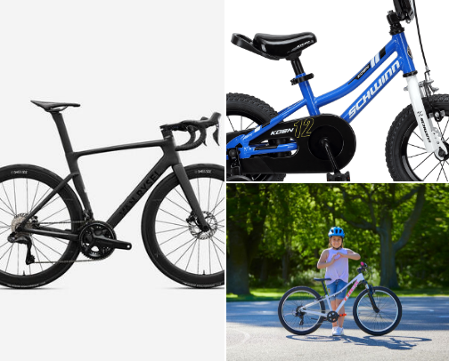 Bicycle for good riding and sports cover photo collage