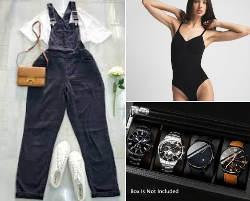 Clothing and fashion cover photo collage