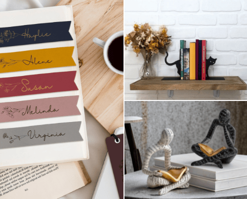 Gifts for Book Lovers | Bookworm Accessories cover photo collage